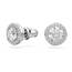 Swarovski Una Ohrstecker, Rhodinierte Ohrringe mit Strahlenden Swarovski Kristallen