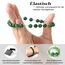 Landorilo Handmade Echte Naturstein Perlen Heilsteine Armband Damen Herren, 8MM Runde Edelsteine Yoga Armbänder, Glücksarmband, Kreative Schmuck Geschenke(Dunkelgrüner Chalcedon)
