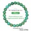 Landorilo Handmade Echte Naturstein Perlen Heilsteine Armband Damen Herren, 8MM Runde Edelsteine Yoga Armbänder, Glücksarmband, Kreative Schmuck Geschenke(Gelber Türkis)