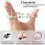 Landorilo Handmade Echte Naturstein Perlen Heilsteine Armband Damen Herren, 8MM Runde Edelsteine Yoga Armbänder, Glücksarmband, Kreative Schmuck Geschenke(Amazonit)