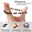 Landorilo Handmade Echte Naturstein Perlen Heilsteine Armband Damen Herren, 8MM Runde Edelsteine Yoga Armbänder, Glücksarmband, Kreative Schmuck Geschenke(Rauchquarz)