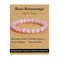 Landorilo Handmade Echte Naturstein Perlen Heilsteine Armband Damen Herren, 8MM Runde Edelsteine Yoga Armbänder, Glücksarmband, Kreative Schmuck Geschenke(Rosa Katzenauge)