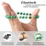 Landorilo Handmade Echte Naturstein Perlen Heilsteine Armband Damen Herren, 8MM Runde Edelsteine Yoga Armbänder, Glücksarmband, Kreative Schmuck Geschenke(Gelber Türkis)