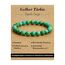 Landorilo Handmade Echte Naturstein Perlen Heilsteine Armband Damen Herren, 8MM Runde Edelsteine Yoga Armbänder, Glücksarmband, Kreative Schmuck Geschenke(Gelber Türkis)