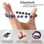 Landorilo Handmade Echte Naturstein Perlen Heilsteine Armband Damen Herren, 8MM Runde Edelsteine Yoga Armbänder, Glücksarmband, Kreative Schmuck Geschenke(Scrub Blau Gestreifter Stein)