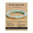 Landorilo Handmade Echte Naturstein Perlen Heilsteine Armband Damen Herren, 8MM Runde Edelsteine Yoga Armbänder, Glücksarmband, Kreative Schmuck Geschenke(Scrub Amazonit)