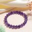 Landorilo Echte Naturstein Perlen Armband, Damen Herren Verträumt Amethyst Perlenarmband, 8MM Runde Edelsteine Yoga Chakren Armbänder, Geburtstag Valentinstag Geschenke