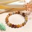Landorilo Handmade Echte Naturstein Perlen Heilsteine Armband Damen Herren, 8MM Runde Edelsteine Yoga Armbänder, Glücksarmband, Kreative Schmuck Geschenke(Rot Gestreifter Stein)