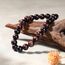 Landorilo Handmade Echte Naturstein Perlen Heilsteine Armband Damen Herren, 8MM Runde Edelsteine Yoga Armbänder, Glücksarmband, Kreative Schmuck Geschenke(Rotes Tigerauge)