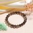 Landorilo Handmade Echte Naturstein Perlen Heilsteine Armband Damen Herren, 8MM Runde Edelsteine Yoga Armbänder, Glücksarmband, Kreative Schmuck Geschenke(Rauchquarz)