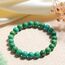 Landorilo Handmade Echte Naturstein Perlen Heilsteine Armband Damen Herren, 8MM Runde Edelsteine Yoga Armbänder, Glücksarmband, Kreative Schmuck Geschenke(Gelber Türkis)