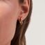 Gold Creolen Ohrringe Kleine Damen, Hypoallergen Silberne Geometrische Ohrringe Kleine Ohrringe Eckig Dicke Creolen Leichte Kleine Creolen Quadratische Gold Huggie Ohrringe Mädchen