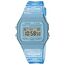 Casio Damen Digital Quarz Uhr mit Resin Armband F-91WS-2EF, Blau