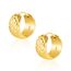 Gold Ohrringe Kleine Creolen für Damen, Kleine Gehämmerte Gold Ohrringe Hypoallergene Sterling Silber Ohrringe Gold Gehämmerte Breite Ohrringe Kleine Huggie Creolen Ohrringe Leichte Creolen Frauen