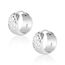 Silber 925 Creolen Ohrring für Damen, Klein Breite Creolen Ohrring Silber Gehämmerte Klobige Creolen Hypoallergene Sterling Silber breite Huggie-Creolen leichte Creolen für den Alltag für Frauen