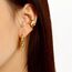 Gold Creolen für Damen - Kleine Klobige Dicke Ohrringe, Hypoallergene Sterling Silber Kreolen, Hohle Creolen für Frauen Mädchen