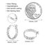 Silber 925 Creolen Ohrringe für Damen, Sterlingsilber Kleine Huggie Ohrringe Kette Huggie Creolen für Damen Silber Ohrringe hypoallergen S925 Creolen Schmuck Geschenk