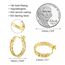 Gold Creolen Ohrringe für Damen, Sterlingsilber Kleine Huggie Ohrringe Kette Huggie Creolen für Damen Silber Ohrringe hypoallergen S925 Creolen Schmuck Geschenk