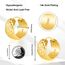 Gold Ohrringe Kleine Creolen für Damen, Kleine Gehämmerte Gold Ohrringe Hypoallergene Sterling Silber Ohrringe Gold Gehämmerte Breite Ohrringe Kleine Huggie Creolen Ohrringe Leichte Creolen Frauen