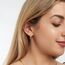 Gold Creolen Ohrringe für Damen, Sterlingsilber Kleine Huggie Ohrringe Kette Huggie Creolen für Damen Silber Ohrringe hypoallergen S925 Creolen Schmuck Geschenk