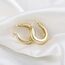 Gold Creolen für Damen - Kleine Klobige Dicke Ohrringe, Hypoallergene Sterling Silber Kreolen, Hohle Creolen für Frauen Mädchen