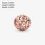 PANDORA Charm All Over Herzen 14 Karat rosévergoldete Metalllegierung Moments Collection