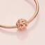 PANDORA Charm All Over Herzen 14 Karat rosévergoldete Metalllegierung Moments Collection
