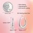Silber 925 Creolen Ohrringe für Damen, Große Ovale Creolen Ohrringe Hypoallergen Sterling Silber Ohrringe Klobige Creolen Ohrringe Dick Creolen Glatte Tropfenform Damen Mädchen 2,2 cm