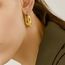 Gold Creolen für Damen - Kleine Klobige Dicke Ohrringe, Hypoallergene Sterling Silber Kreolen, Hohle Creolen für Frauen Mädchen