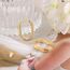 Gold Creolen Ohrringe Kleine Damen, Hypoallergen Silberne Geometrische Ohrringe Kleine Ohrringe Eckig Dicke Creolen Leichte Kleine Creolen Quadratische Gold Huggie Ohrringe Mädchen