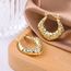 Gold Creolen Ohrring für Damen, Klein Klobige Creolen hypoallergen Sterlingsilber 925 Kleine Gehämmerte Dicke Creolen Leichte Huggie Creolen Klassische Schmuckgeschenke