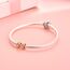 4 STÜCKE Sterling Silber Spacer Charms Stopper Roségold für Pandora Armbänder