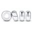 4 pcs Sterling Silber Stopper Charms für Pandora Armbänder “MEHRWEG”