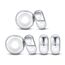 6 STÜCKE Sterling Silber Gummi Spacer Charms Stopper für Pandora Armbänder