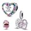 HappyStar Silber 925 Charms Anhänger für Armbänder,Combination Dangle Anhänger Bead Charms für Damen Kompatibel mit Pandora Europäischen Armbändern und Halskette （Mit Spacer Beads
