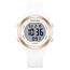 GOLDEN HOUR Digital Uhr Damen 5ATM wasserdichte Sport Chronograph Silikonarmband Armbanduhr Damen Sportlich Elegant Uhren Damen mit Datum Leuchtend Leicht ablesbares Zifferblatt - White