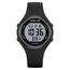GOLDEN HOUR wasserdichte Sport Damen Digital Chronograph Silikon Armband Uhr - Schwarz und Grau