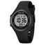 GOLDEN HOUR wasserdichte Sport Damen Digital Chronograph Silikon Armband Uhr - Schwarz und Grau