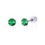 Limerencia Titan Ohrringe für Damen und Herren - G23 Medizinische Hypoallergene Gesundheitsstecker Mit CZ für Empfindliche Ohren - Mode Damenschmuck (5mm, Grün)
