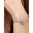 PANDORA Moments Funkelnde Blühende Rose Oversized Charm aus Sterling Silber mit Zirkonia, Kompatibel Moments Armbändern, 793245C01