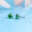 Limerencia Titan Ohrringe für Damen und Herren - G23 Medizinische Hypoallergene Gesundheitsstecker Mit CZ für Empfindliche Ohren - Mode Damenschmuck (5mm, Grün)