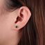 Limerencia Titan Ohrringe für Damen und Herren - G23 Medizinische Hypoallergene Gesundheitsstecker Mit CZ für Empfindliche Ohren - Mode Damenschmuck (5mm, Grün)