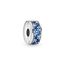 PANDORA Moments Blauer Pavé-Clip Sterling Silber, Cubic Zirconia 791817NSBMX