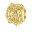 925 Sterling Silber Charm mit Goldenen Blättern & Ranken für Pandora Armband