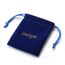 JewelryWe Schmuck Damen Choker Leder Halsband Gothic Punk Lolita Herz Sklave Kragen Halskette 32-38cm Erstellbare Zweifarbig Collier Kette, Blau Pink