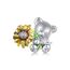 Sonnenblumen-Charme für Pandora-Armbänder, 925 Sterling Silber Bären-Charm-Anhänger-Schmuckgeschenk für Frau Teenager-Mädchen Mutter Tochter