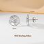 Lydreewam Lebensbaum Ohrringe für Damen 925 Sterling Silber Baum des Lebens Ohrstecker für Geburtstag Muttertag Weihnachten, Durchmesser 12mm