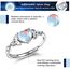 MILACOLATO Ring Silber 925 Damen Mondstein Ring Verstellbar Mondstein Ringe Silber Vintage Ringe Frauen Keltisches Dreieck Zirkonia Rings Oval Rund Herz Edelstein Rings Schmuck Für Sie Mit Geschenkbox