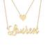 Personalisierte Gold Mehrreihige Namenskette Geschichteten Choker kette mit Namen Buchstabe Initial 18K Gold/Rosegold Vergoldet Silber Schmuck Geburtstagsgeschenk Für Frauen Mädchen Freundin Schwester