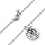 PANDORA Timeless Mond & drehender Lebensbaum Anhänger Halskette aus Sterling Silber mit Zirkonia Steinen, Größe 50cm, 392992C01-50